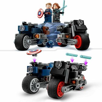 76260 LEGO Marvel Black Widow &amp; Captain America Motoren