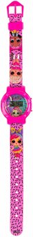 03694 L.O.L. Surprise! Horloge Meisjes 23 Cm Pvc Paars/roze