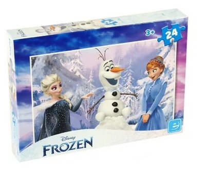 55984B King Puzzel Frozen Kerst 24 Stukjes