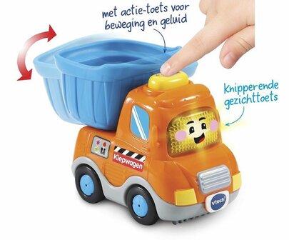 73233 Vtech Toet Toet Auto&#039;s Kevin Kiepwagen