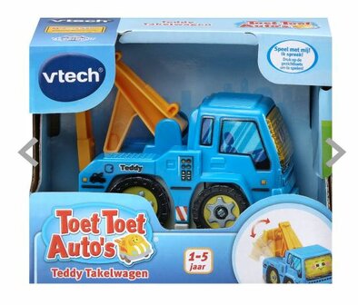 578236 VTech Toet Toet Auto&rsquo;s Teddy Takelwagen  Interactief Speelgoed - Met Licht en Geluidseffecten - 1 tot 5 jaar