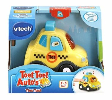611230 VTech Toet Toet Auto&rsquo;s Ties Taxi  Interactief Speelgoed - Met Licht en Geluidseffecten - 1 tot 5 jaar