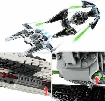 75348 LEGO Star Wars Mandalorian Fang Fighter vs. TIE Interceptor