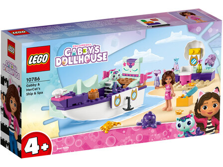 10786 LEGO Gabby&#039;s Dollhouse Vertroetelschip van Gabby en Meerminkat 