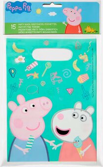 75477 Peppa Pig Uitdeelzakjes 15 stuks Groen