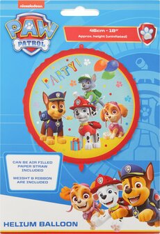 38294 Paw Patrol Helium Ballon Blauw Chase/Rocky/Skye/Marshall&nbsp;