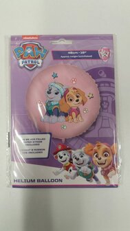 38293 Paw Patrol Helium Ballon Roze Skye/Everest