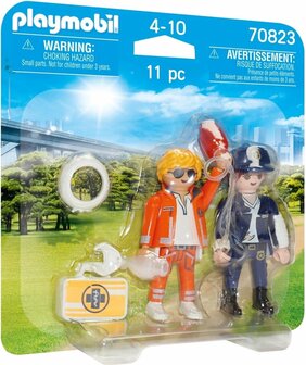 70823 PLAYMOBIL DuoPack spoedarts en politieagente