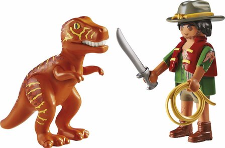 71206 PLAYMOBIL Duopack Avonturier met T-Rex