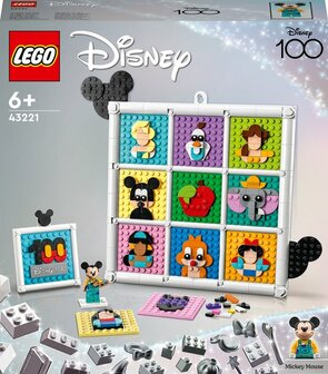 43221 LEGO Disney 100 Jaar Disney Animatiefiguren Moza&iuml;ek Knutselset
