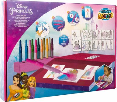 06782 Disney Princess Spray Pen Set Spray &amp; Create