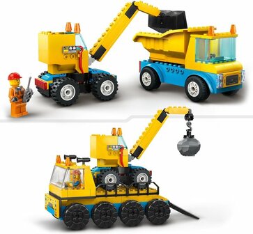 60391 LEGO City Kiepwagen, bouwtruck en sloopkraan