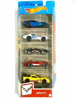 18060-35 Hot Wheels Cadeauset Corvette met 5 Auto&#039;s 