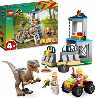 76957 LEGO Jurassic World Jurassic Park Velociraptor ontsnapping Dinosaurus