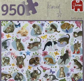 21268 Jumbo Puzzel Katten Let&rsquo;s Play Francien 950 stukjes