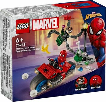75275 LEGO Marvel Motorachtervolging: Spiderman vs. Doc Ock