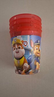 67737 Paw Patrol Bekers Herbruikbaar 4 Stuks Rood