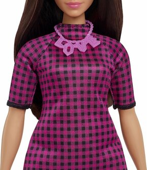 02047 Mattel Barbie Fashionistas Pop Pink Checkers