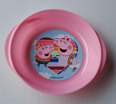 81219 Peppa Pig Bord Diep Roze 15 cm