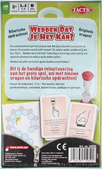 59599 Tactic Wedden Dat Je Het Kan Reisspel