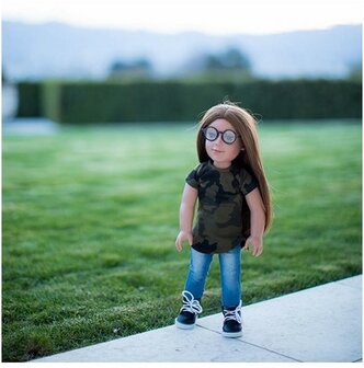 91060 I&#039;m a Girly Accessory Zwarte Ronde Bril