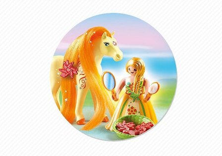 6168 Playmobil Prinses Sunny met Paard om te Verzorgen 