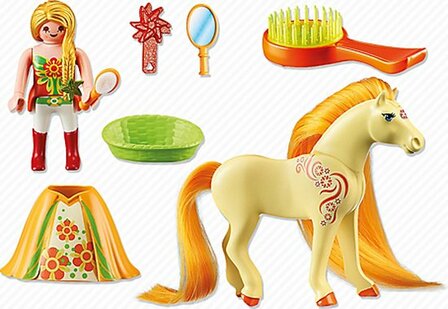 6168 Playmobil Prinses Sunny met Paard om te Verzorgen 