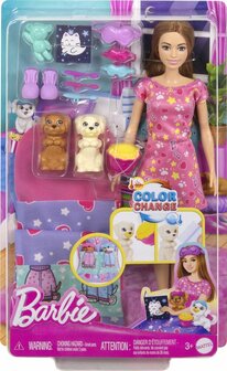 34592 Barbie Slaapfeestje met Puppy&#039;s