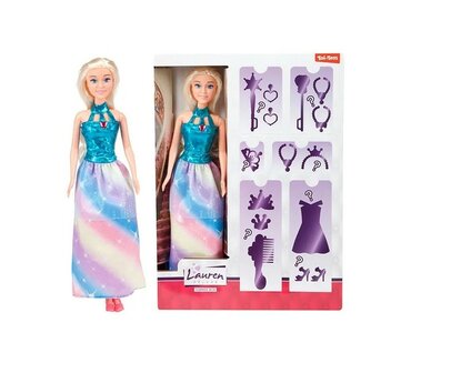 24722 Lauren Tienerpop Blond Haar Verrassingset
