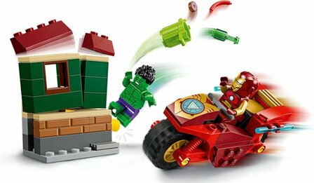 76287 LEGO Marvel Iron Man met motor en de Hulk