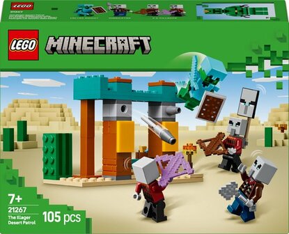 21267 LEGO Minecraft De Illagers in de woestijn