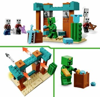 21267 LEGO Minecraft De Illagers in de woestijn