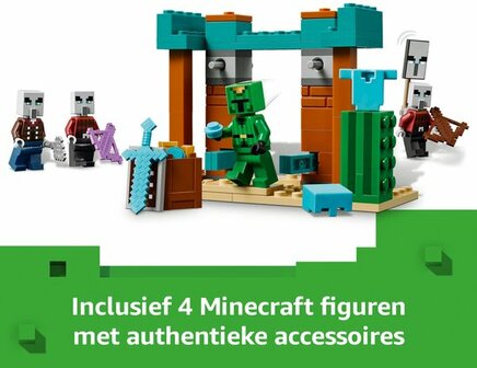 21267 LEGO Minecraft De Illagers in de woestijn