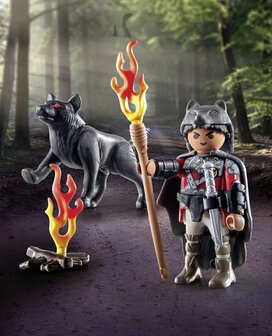 71482 PLAYMOBIL Special Plus Krijger met wolf