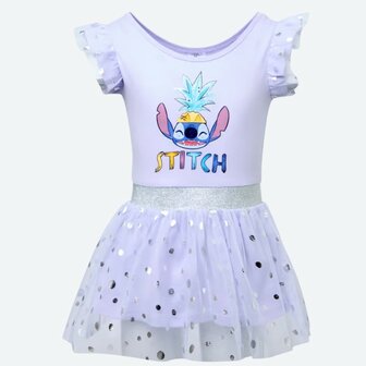 10944 Disney Stitch Jurk met Tule Lila Maat 98-104