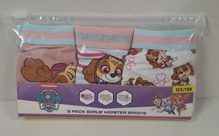 62267 Paw Patrol Skye Hipster Maat 122-128 3 stuks   