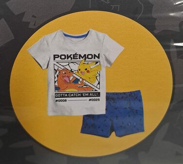 74413 Pokemon Shortama Jongens Maat 110-116