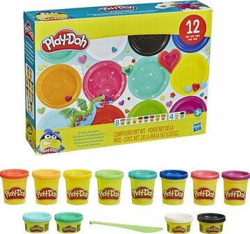 21193 Play-Doh Kleiset 12 Felle Kleuren 567g  