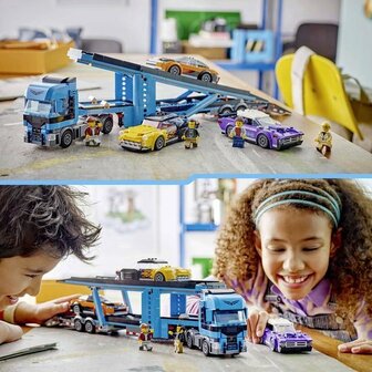 60408 LEGO City Transportvoertuig met sportauto&#039;s