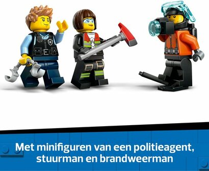 60462 LEGO City Helikopter brandweerauto en onderzee&euml;r remix