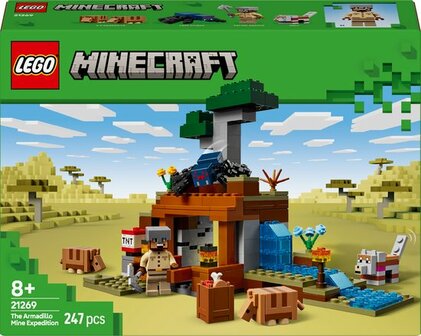 21269 LEGO Minecraft De gordeldieren bij de mijn