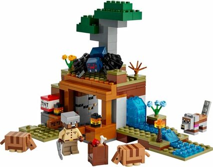 21269 LEGO Minecraft De gordeldieren bij de mijn