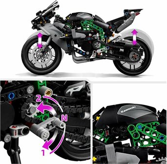 42170 LEGO Technic Kawasaki Ninja H2R motor