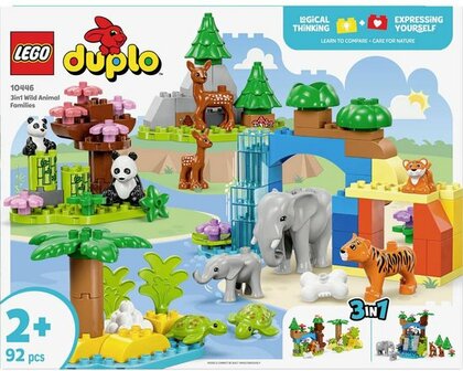 10446 LEGO DUPLO Stad 3-in-1 families van wilde dieren