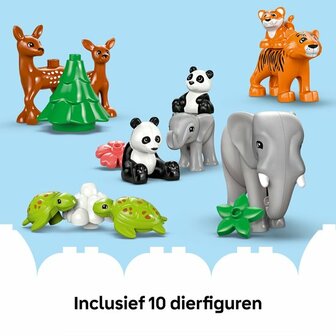 10446 LEGO DUPLO Stad 3-in-1 families van wilde dieren