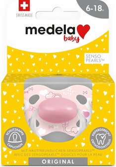 76022 Medela Baby Fopspeen Original Roze 18 maanden  1 stuks