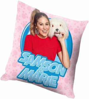75994 Samson en Marie Kussen Roze  40 x 40 cm