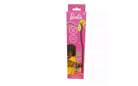 92474  Barbie Elektrische Kinder Tandenborstel Donkerroze Soft + 2 Opzetborstels
