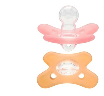 97817 Difrax Fopspeen Natural Siliconen 6-12M 2 stuks