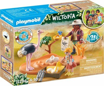71296 PLAYMOBIL Wiltopia Op bezoek bij papa struisvogel